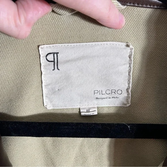 PILCRO x ANTHROPOLOGIE Faux Leather Collar Barn Jacket - Picture 10 of 12